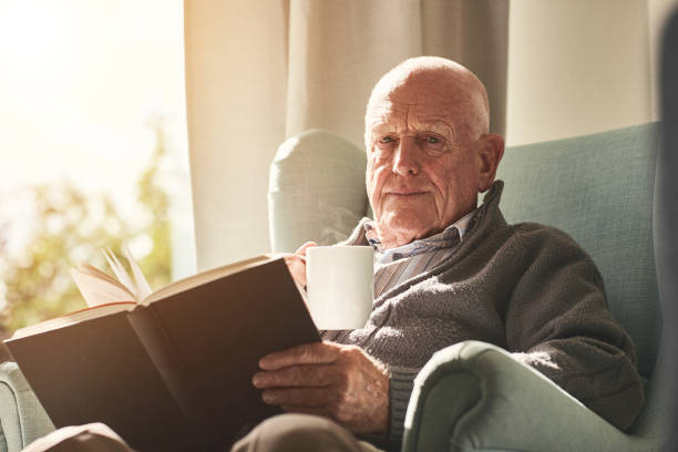 istock Elderly man relaxing at home 912073226