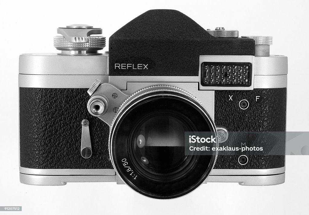 Vintage-Spiegelreflexkamera - Lizenzfrei Alt Stock-Foto