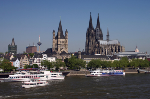 Cologne with Rhine River