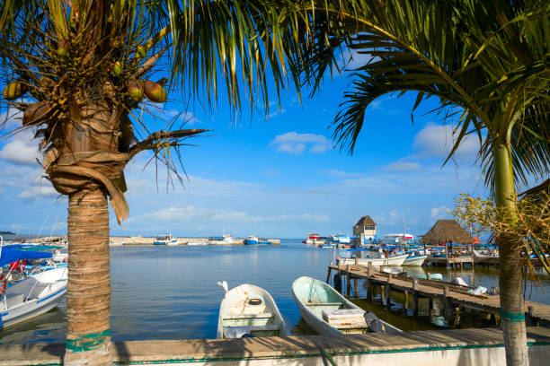 Chiquila port in Quintana Roo Mexico crossing ferry point to Holbox