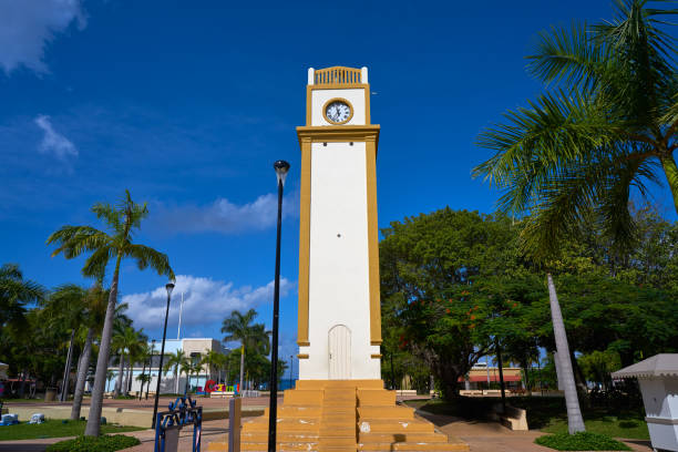 istock Clock tower in Cozumel Island of Mexico 912090898