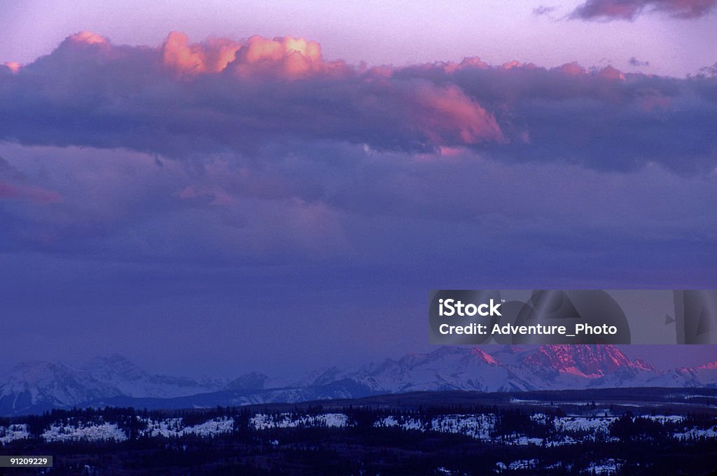 Montanha o brilho dos Alpes - Foto de stock de Arrebol royalty-free