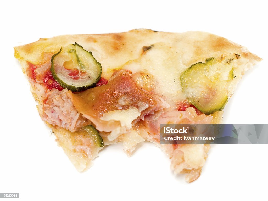 Pizza Missing Bite Stock Photo