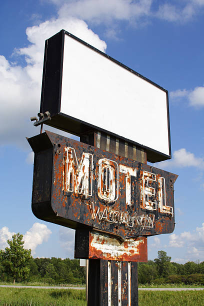 istock Motel Sign in Neon and Rust 91210141