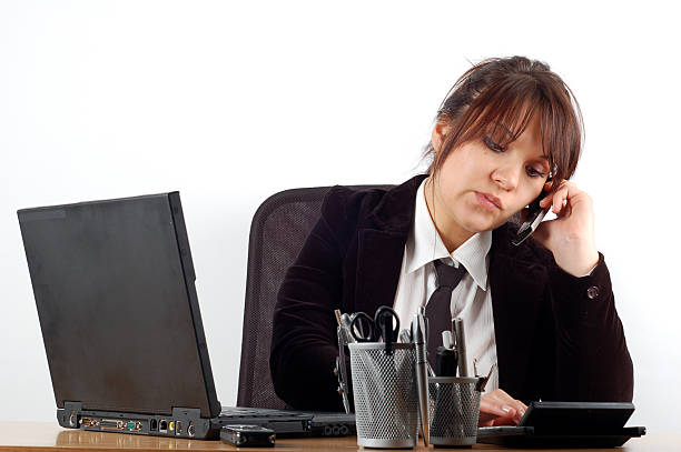 istock businesswoman at desk #15 91210311