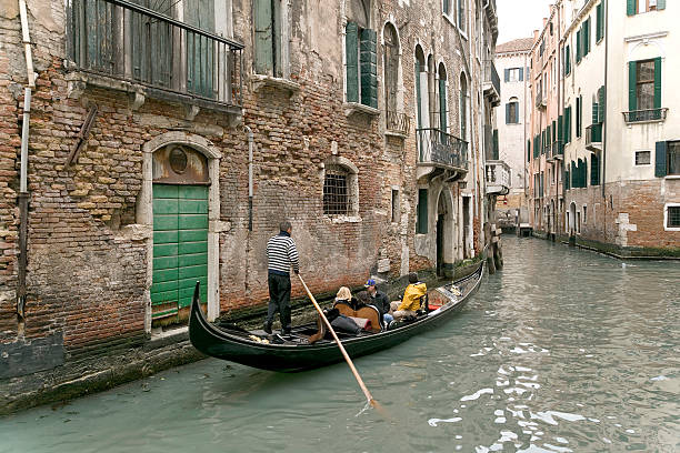 istock Gondola on small canal in Venice (XXL) 91210585