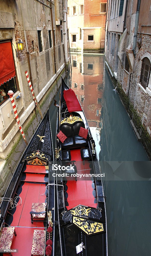 Gondolas em Veneza, Itália - Royalty-free Barco a Remos Foto de stock