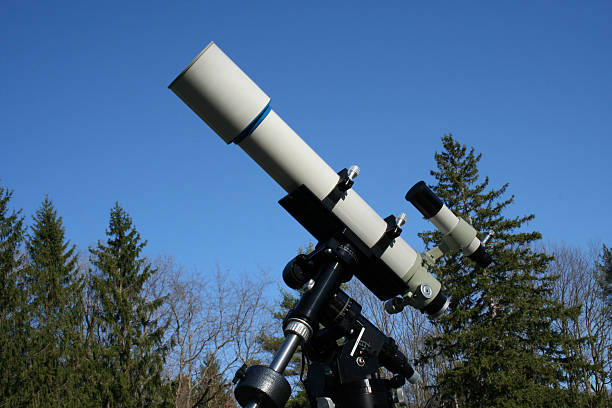 Refractor Telescópio - fotografia de stock