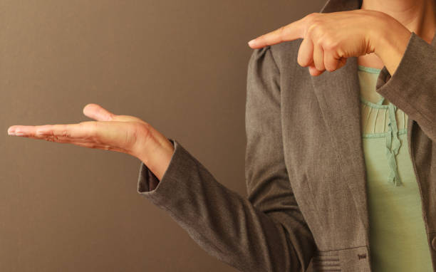 istock Part body woman showing copy space 912120850