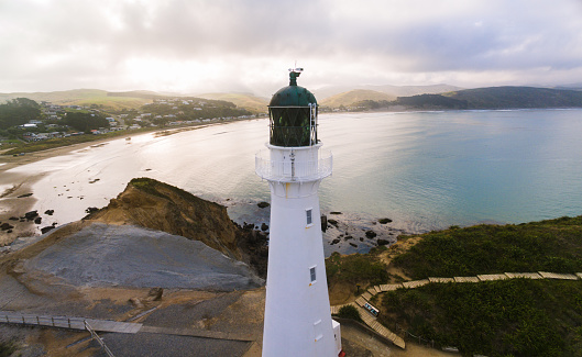 Castle Point Lighthouse, located near the village of Castlepoint in the Wellington Region of the North Island of New Zealand, is the North Island's tallest lighthouse standing 52 metres above sea level and is one of only two left in New Zealand with a rotating beam.
