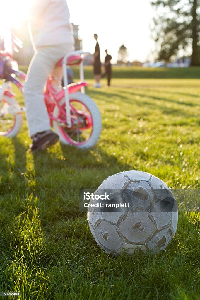 Kids Playing After School  Agricultural Field Stock Photo