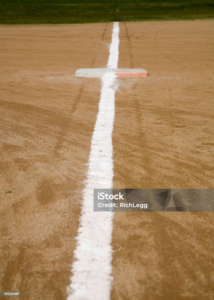 Linea di base - Foto stock royalty-free di Baseball