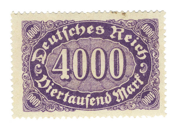 sello 4000 reichsmark - deutsches reich fotografías e imágenes de stock