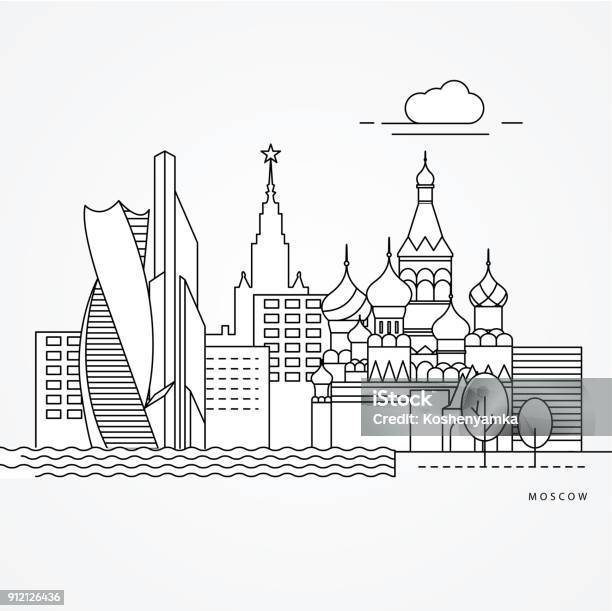 Print Stock Illustration - Download Image Now - Urban Skyline, Church, City