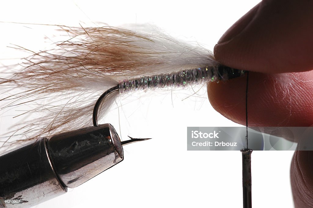 fly tying  Color Image Stock Photo