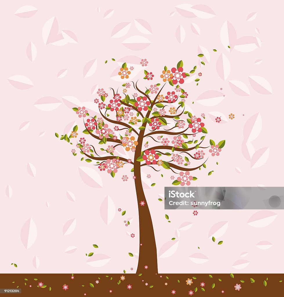 Ilustracja z drzewa, WEKTOR - Zbiór ilustracji royalty-free (Abstrakcja)