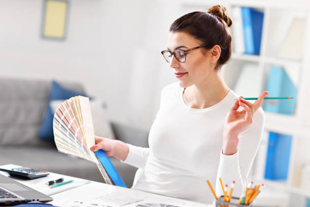 istock Woman working in her home office 912134500
