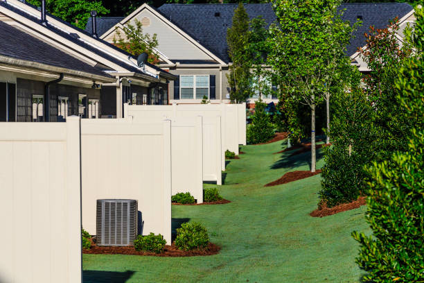 istock Patio Partitions on New Townhomes 912134622