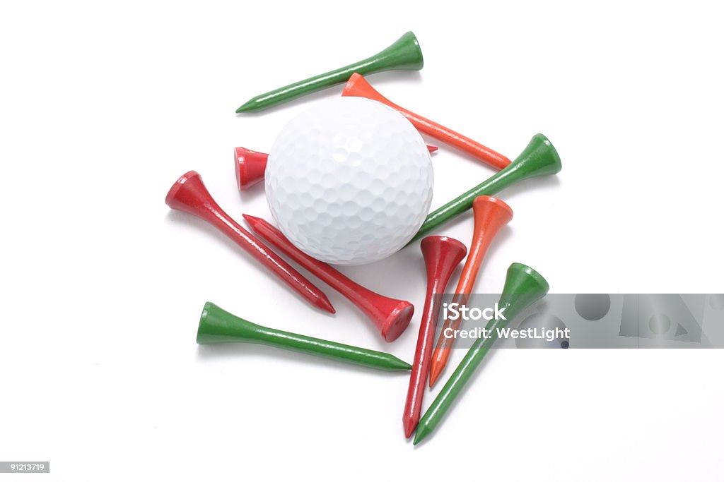 Balle de Golf et Tees - Photo de Golf libre de droits