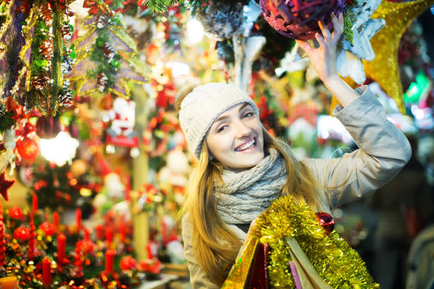 istock Girl at Xmas market 912138706