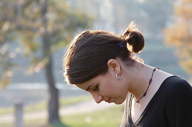 nice young girl stock photo