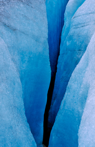 Blue glacier texture of Vatnajokull (Fjallsjokull) in Iceland.
