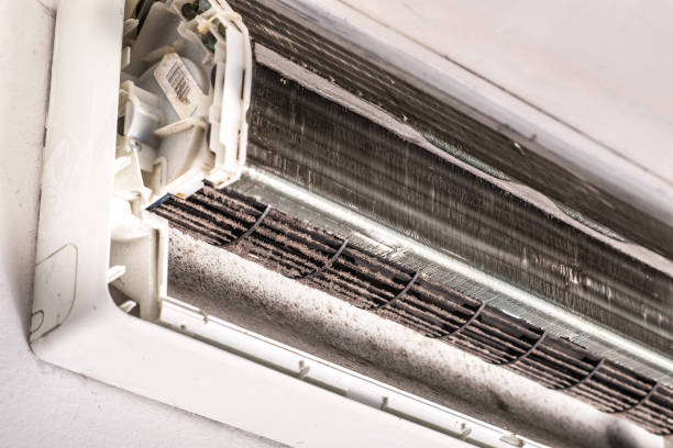 istock Dirty air conditioner blower fan and coil 912145584