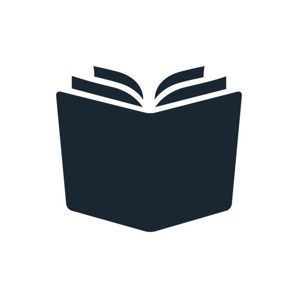 ilustraciones, imágenes clip art, dibujos animados e iconos de stock de icono de vector libro abierto simple. elemento de diseño único color aislado en blanco. aprendizaje, alfabetización, escuela, lectura, educación, estudio de concepto. - book