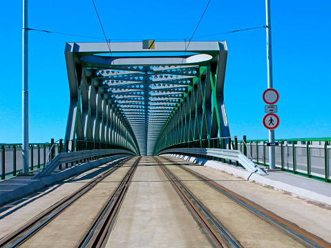 Old Bridge (slovak name - Stary Most) after repair was open at Desember 2015. Now it is a modern bridge across the Danube river for trams to Petrzalka side. For pedestrians and cyclists are paths on sides of bridge.