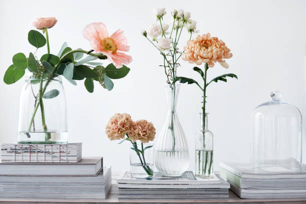 istock pastel cut flowers in a glass vase 912153114