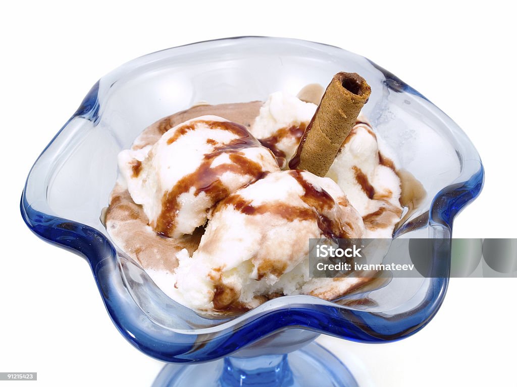 Gelato al cioccolato - Foto stock royalty-free di Alimentazione non salutare