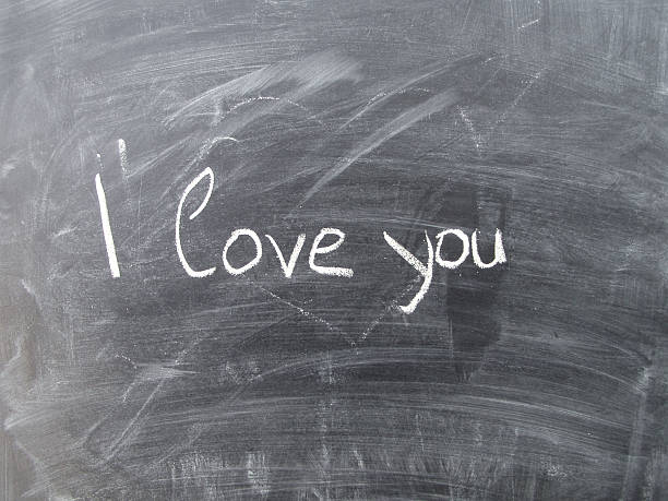 istock I love you on blackboard 91215901