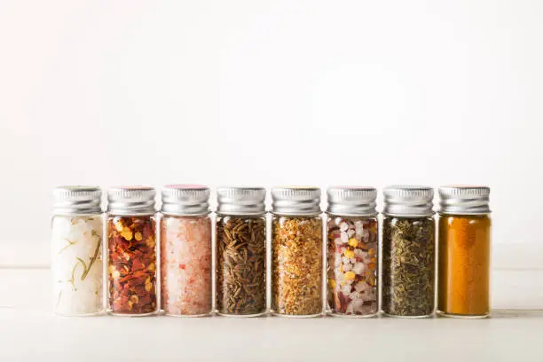 Photo of Spices Set in Mini Bottles