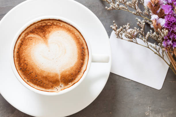 istock Directly Above Shot Of Cappuccino On Table 912183350