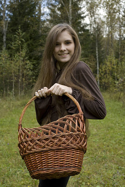 istock girl with a basket 91219551