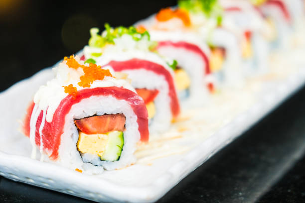 istock Close-Up Of Sushi Served In Plate 912202838