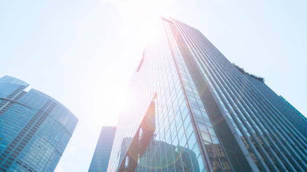 istock sky and exterior glass wall modern buildings 912205032