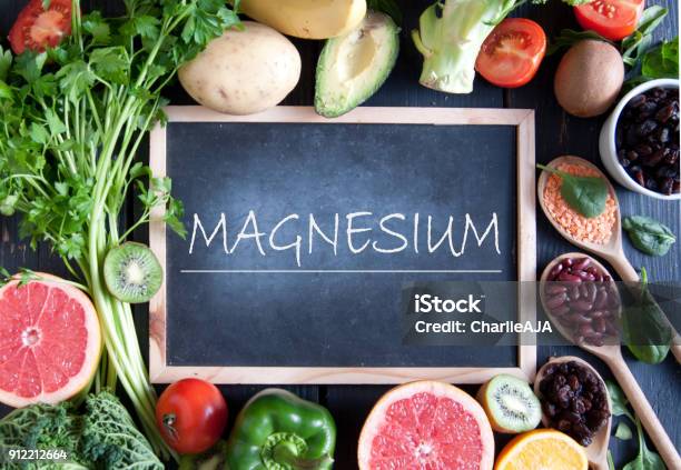 Magnesium Diet Stock Photo - Download Image Now - Magnesium, Food, Vitamin