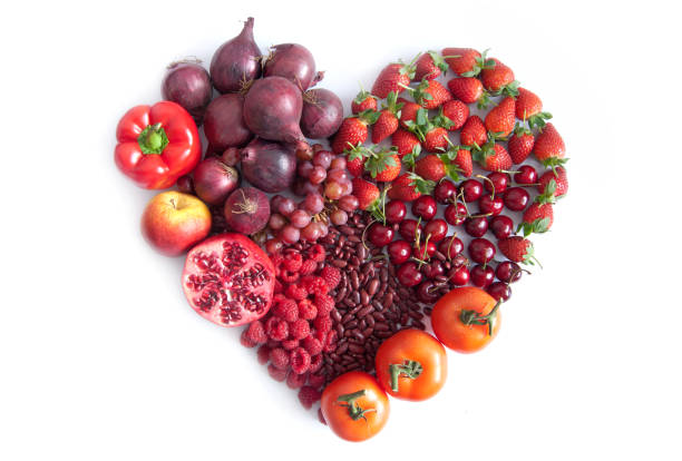 istock Heart shape made of food 912212862
