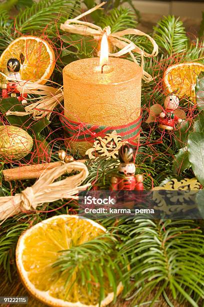 Christmas Candle Stock Photo - Download Image Now - Candle, Christmas, Christmas Decoration