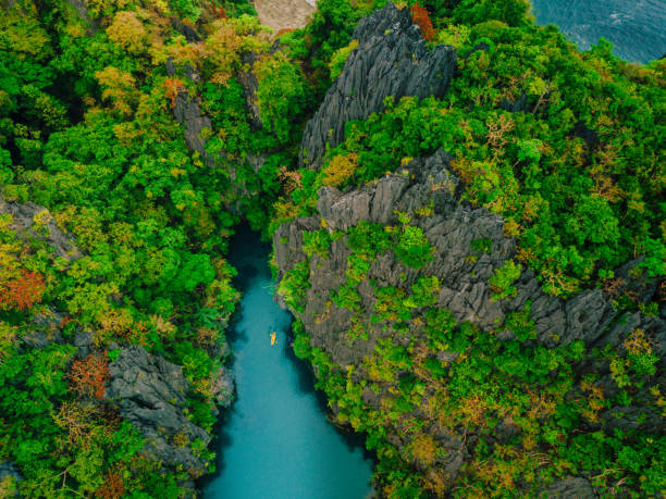 istock Small lagoon in Palawan, Philippines 912222168