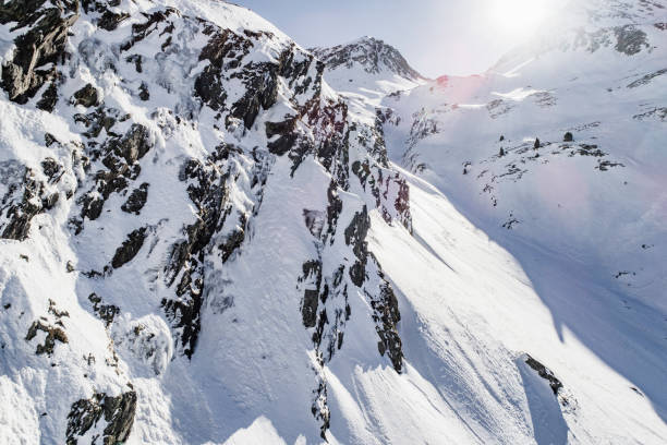 The Pyrenees mountains in winter