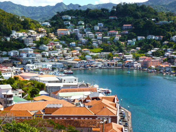 istock St. George's horseshoe shaped harbor (Grenada, 2012) 912223228