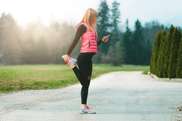 istock Girl choosing her favorite playlist before she goes for a run 912223734