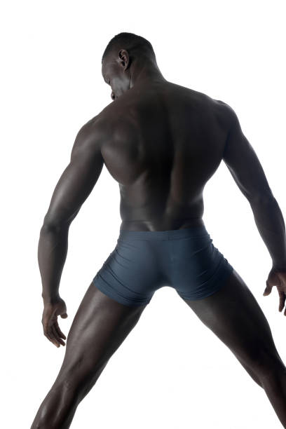 istock portrait of a black athletic man on his back 912226240