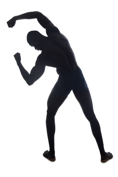istock portrait of a black athletic man on his back 912226270
