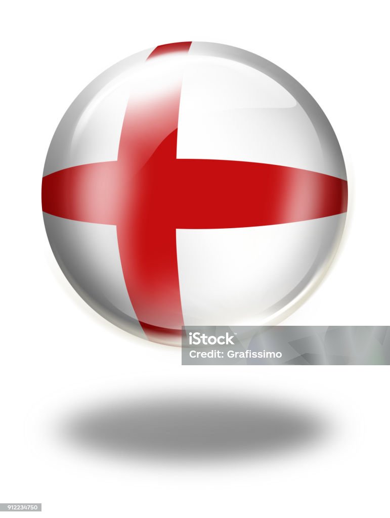 England button with english flag isolated on white England Great Britain button with english flag isolated on white Badge stock illustration