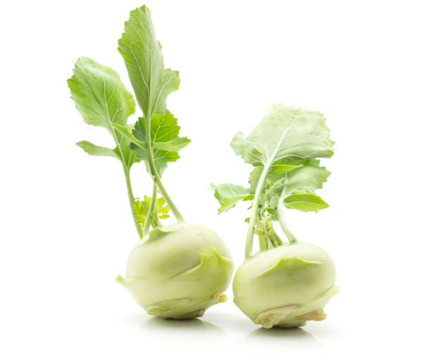 istock Raw kohlrabi isolated on white 912234820
