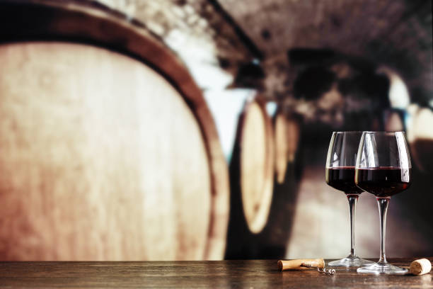 istock red wine in a glass against 912236700