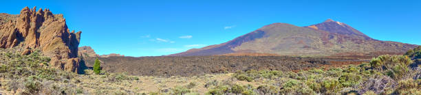 istock Panorama of rocks, desert and The Teide volcano 912236844